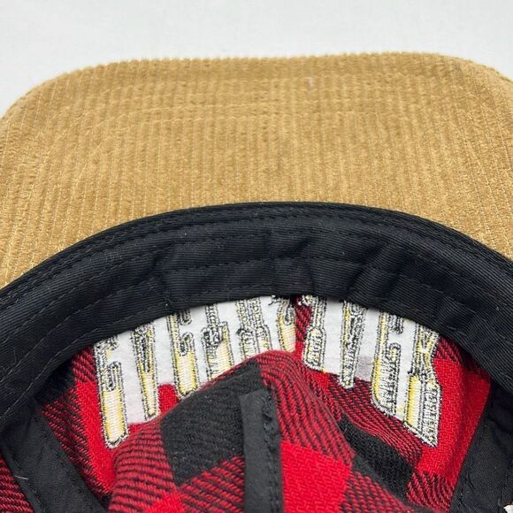 Cactus Jack Mick Foley Plaid Corduroy Snapback Hat‎ Cap Red WWE - New with tag - Picture 6 of 7